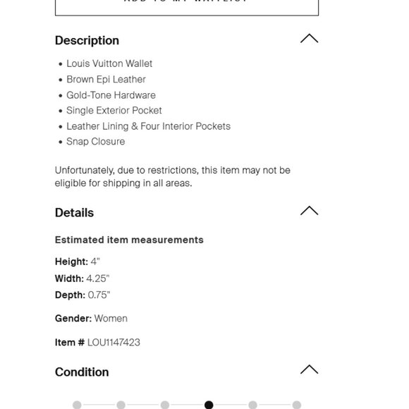 $200 Authentic Louis Vuitton Epi Leather Purse Wallet Light Brown - Picture 6 of 15